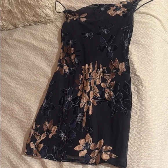 NWT Hello Molly Blue Embellished Mini Dress - Picture 4 of 6